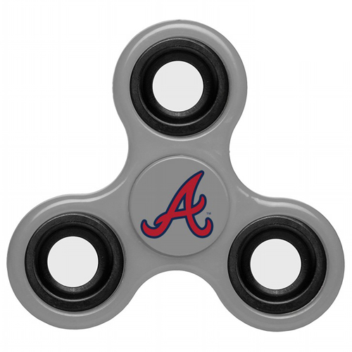 MLB Atlanta Braves 3 Way Fidget Spinner G55 - Gray - Click Image to Close
